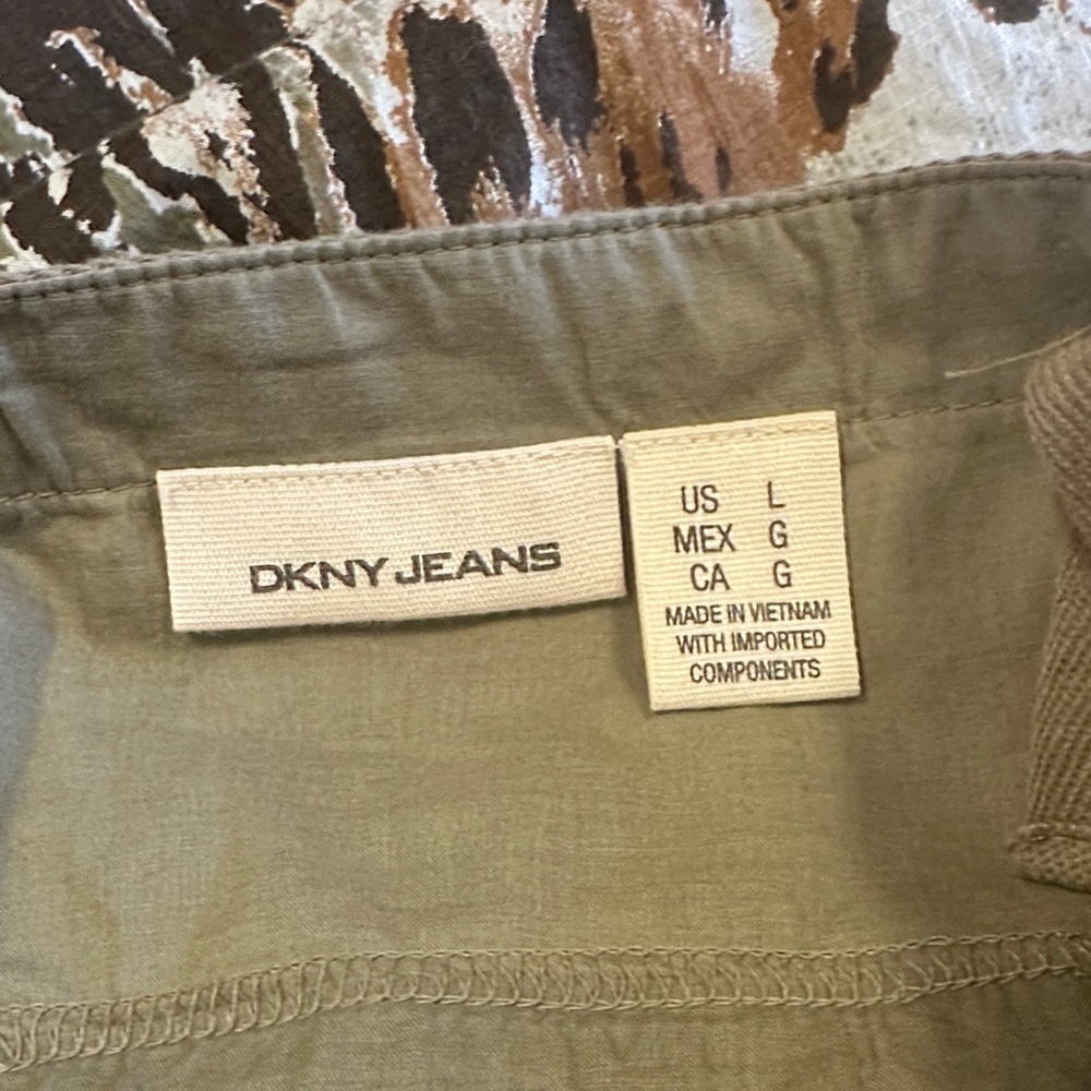 DKNY Jeans Sz Large Multicolor Strapless Dress - Picture 7 of 12